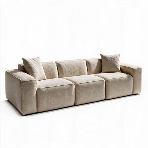 Sofa Leo in Webstoff 3-Sitzer