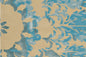 Satin 8061 Creme / Türkis 120cm x 180cm