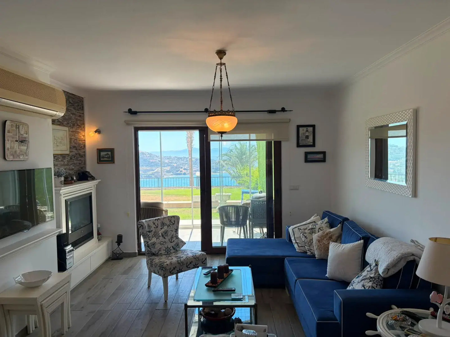 Erdgeschosswohnung mit Meerblick in Yalıkavak, Bodrum