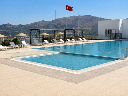 Strandvilla mit Meeresblick in Gümüşlük, in Bodrum