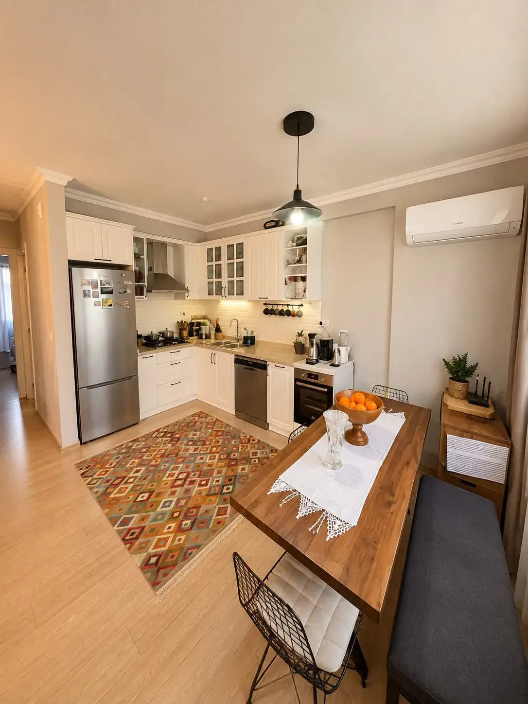 Erdgeschosswohnung 3-Zimmer mit Garten in Gümüşlük, Bodrum