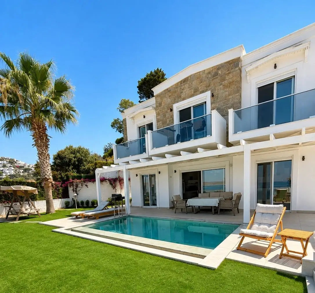Freistehende Villa mit Pool und Meerblick in Meeresnähe, Bodrum