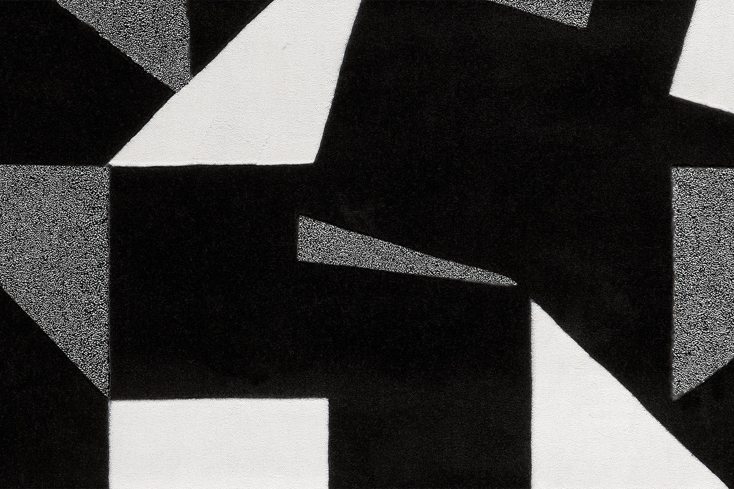 Spirit Frisee 3108 Schwarz / Weiß / Grau 140cm x 200cm