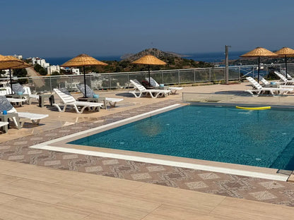 Strandvilla mit Meeresblick in Gümüşlük, in Bodrum