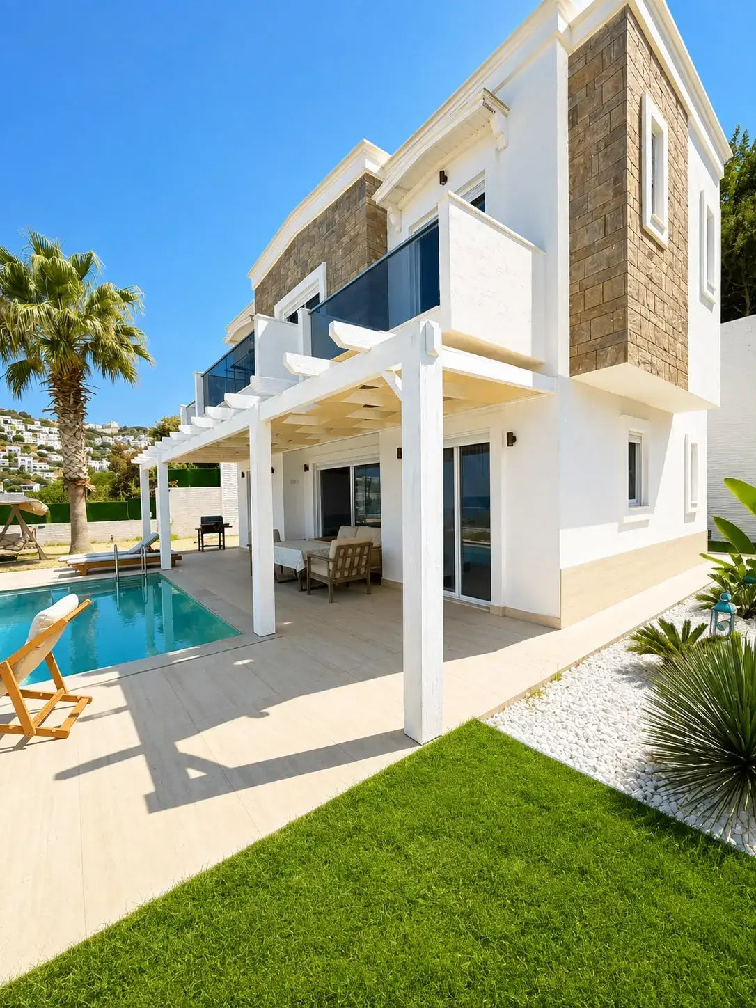 Freistehende Villa mit Pool und Meerblick in Meeresnähe, Bodrum