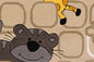 Sam 4153 Natural Animals 110cm x 160cm