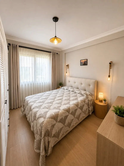 Erdgeschosswohnung 3-Zimmer mit Garten in Gümüşlük, Bodrum