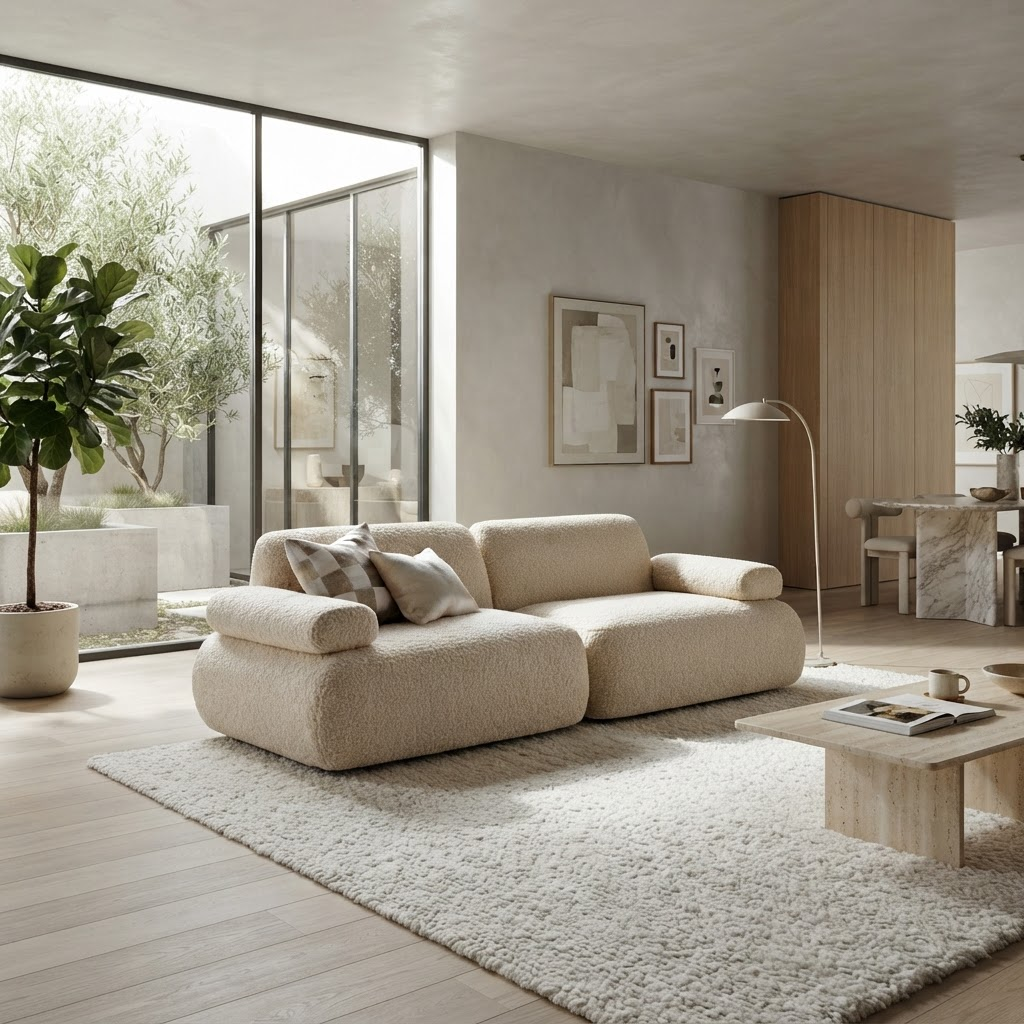 Sofa Oscar 3‑Sitzer Boucle