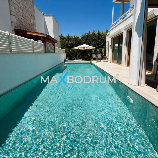 Villa mit Schwimmbad, fußläufig zum Meer Gümüşlük, Bodrum