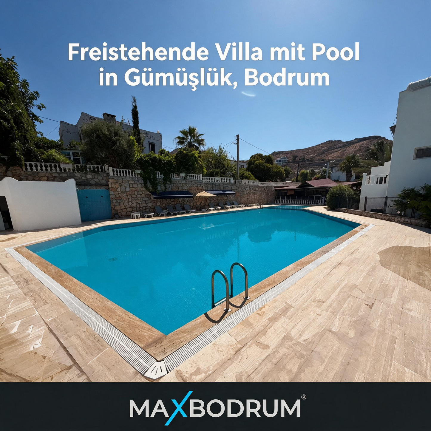 Freistehende Villa mit Pool in Gümüşlük, Bodrum