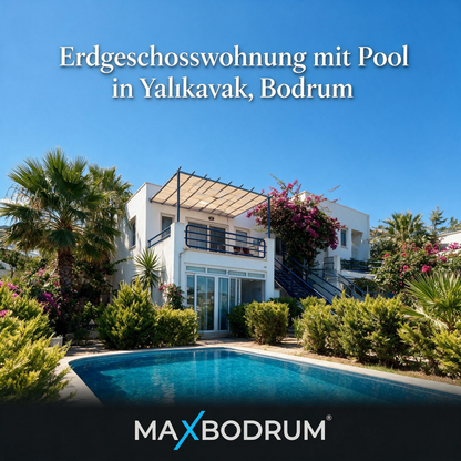 Erdgeschosswohnung mit Pool in Yalıkavak, Bodrum