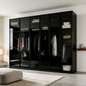 Kleiderschrank Monaco Hochglanz