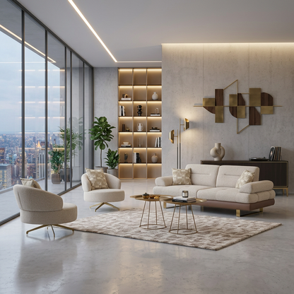 Sofa Marlin (braun -grau)